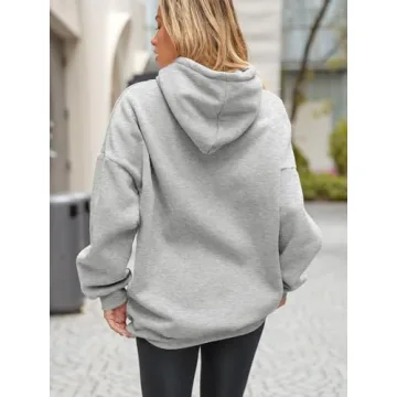 EFAN Women's Fleece-Lined Oversized Hoodie Winter Comfort