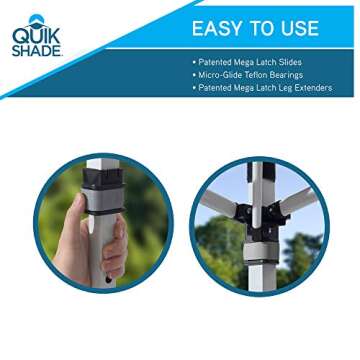 Quik Shade 10x10 ft Instant Canopy for Outdoor Events