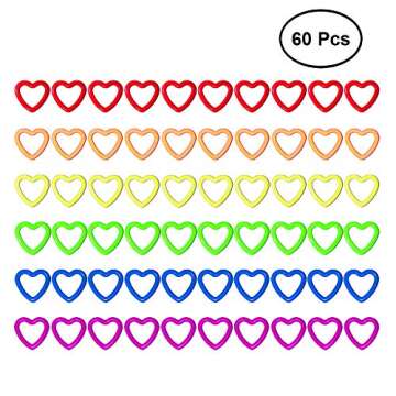 Colorful D-Rings & Stitch Rings with Hook Markers & Knitting Stoppers Needles Stoppers for Knitting/...