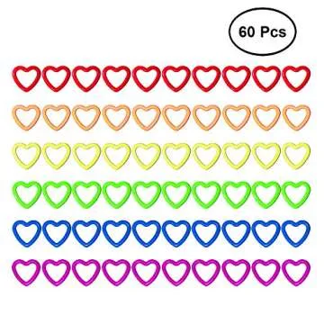 Colorful D-Rings & Stitch Rings with Hook Markers & Knitting Stoppers Needles Stoppers for Knitting/...