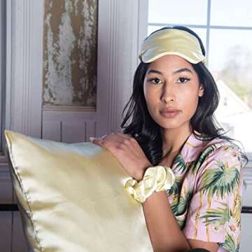 KISMETICS Vegan Silk Sleep Set for Ultimate Comfort