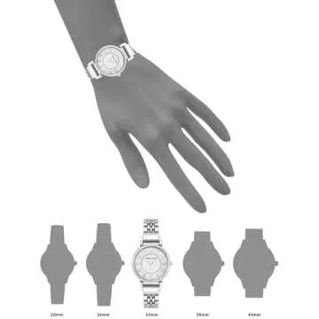 Anne Klein Women's AK/2159SVSV Silver-Tone Bracelet Watch