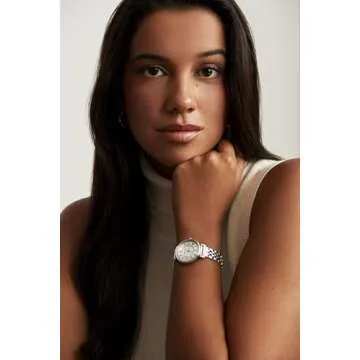 Anne Klein Women's AK/2159SVSV Silver-Tone Bracelet Watch