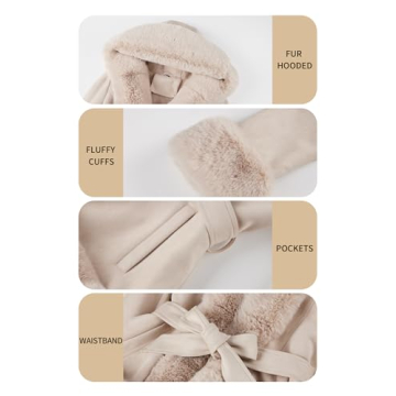 Elegantly Warm Bellivera Women's Faux Suede Trench Coat