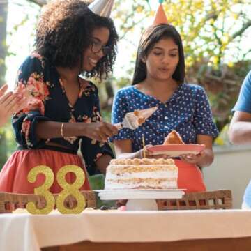 TONIFUL 7.8 Inch Gold Glitter Numbers Table Centerpieces 0-9 Birthday Party Decorations,Shining Golden Digital 8 for Birthday Party,Wedding,Bridal Shower,Engagement,Photo Shoot,Anniversary