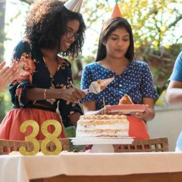 TONIFUL 7.8 Inch Gold Glitter Numbers Table Centerpieces 0-9 Birthday Party Decorations,Shining Golden Digital 8 for Birthday Party,Wedding,Bridal Shower,Engagement,Photo Shoot,Anniversary