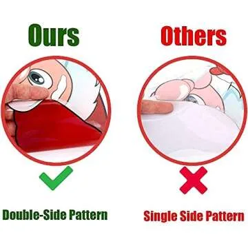 300 PCS 8 Sheet Christmas Snowflake Window Cling Stickers for Glass, Xmas Decals Decorations Holiday Snowflake Santa Claus Reindeer Decals for Party