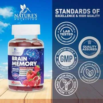 Brain Memory Supplement Gummies for Focus and Clarity