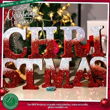 LEOBRO Glitter, White Glitter, 150G/5.29OZ Holographic White Chunky Glitter, Craft Glitter for Resin, Iridescent Chunky Glitter for Crafts Body Glitter, DIY Arts and Crafts, Iridescent White Glitter