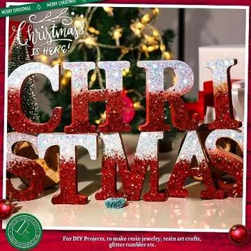 LEOBRO Glitter, White Glitter, 150G/5.29OZ Holographic White Chunky Glitter, Craft Glitter for Resin, Iridescent Chunky Glitter for Crafts Body Glitter, DIY Arts and Crafts, Iridescent White Glitter