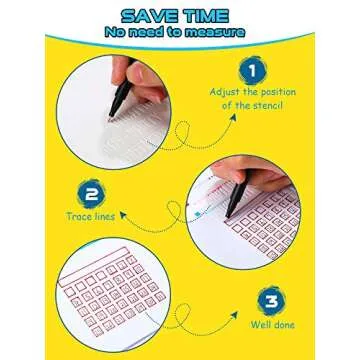 30 Pcs Journal Stencils for Creative Planning and Crafts