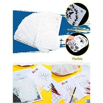 30 Pcs Journal Stencils for Creative Planning and Crafts