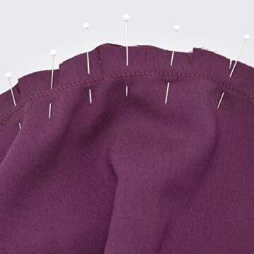 Dritz 61 Glass Head Pins, Extra Fine, 1-3/8-Inch (250-Count) , White