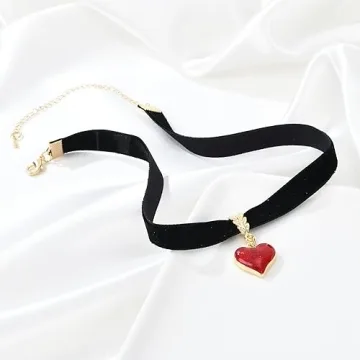 Vintage Black Choker Necklace for Halloween and More