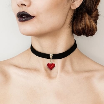 Vintage Black Choker Necklace for Halloween and More