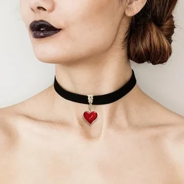 Vintage Black Choker Necklace for Halloween and More