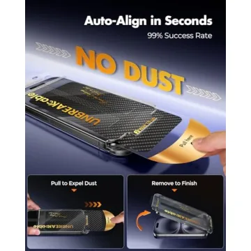 UNBREAKcable iPhone 16 Plus Screen Protector 4+2 Pack