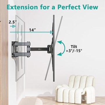 WALI Full Motion TV Mount for 32-70" TVs
