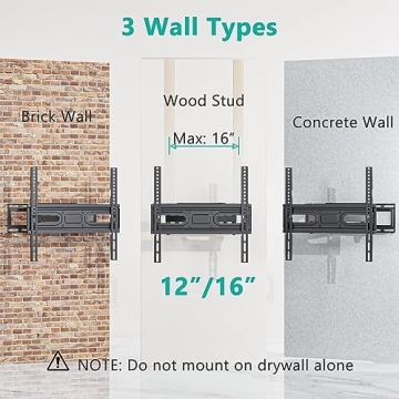 WALI Full Motion TV Mount for 32-70" TVs