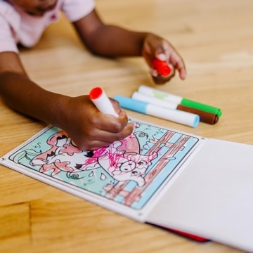 Melissa & Doug On the Go Magicolor Coloring Pad: Farm Animals - 18 Pages, 4 Markers