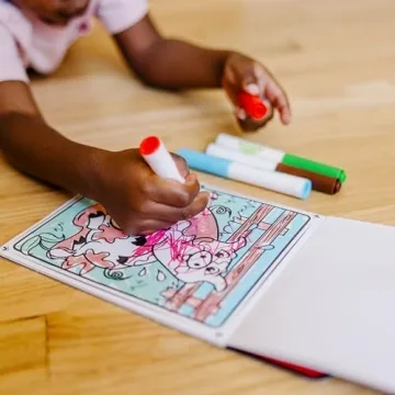 Melissa & Doug On the Go Magicolor Coloring Pad: Farm Animals - 18 Pages, 4 Markers