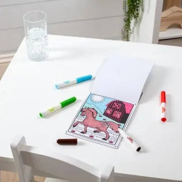 Melissa & Doug On the Go Magicolor Coloring Pad: Farm Animals - 18 Pages, 4 Markers