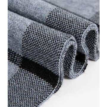 Luxurious Australian Merino Wool Tartan Scarf for Men