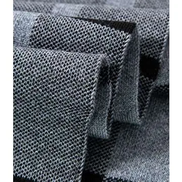 Luxurious Australian Merino Wool Tartan Scarf for Men