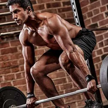 EXOUS Lifting Straps - Padded for Enhanced Grip & Comfort