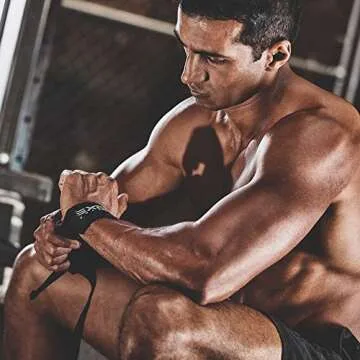 EXOUS Lifting Straps - Padded for Enhanced Grip & Comfort