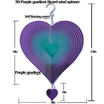 DJUAN Colorful Wind Spinner Garden Decoration Art Gift