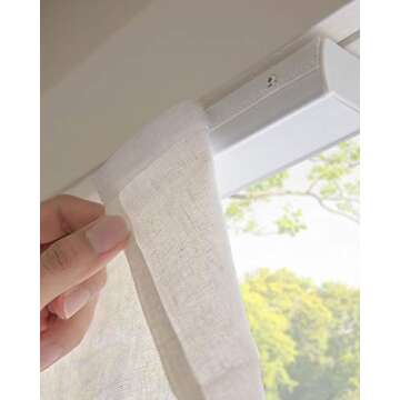 CHICOLOGY Roman Shades, Window Treatments, Window Shades for Home, 23" W X 64" H, Pacific White (Semi-Sheer/Light Filtering)