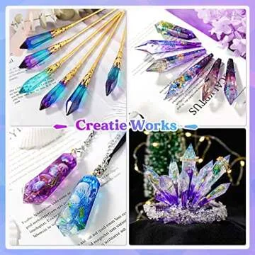LET'S RESIN 18Pcs Crystal Molds for Jewelry & Pendants