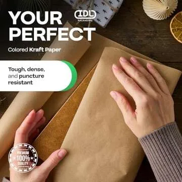 Eco-Friendly IDL Kraft Paper Roll 36x180 Feet for Crafts