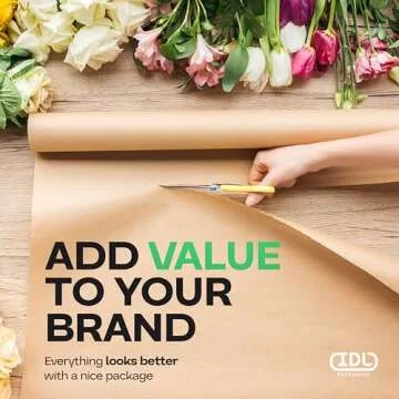 Eco-Friendly IDL Kraft Paper Roll 36x180 Feet for Crafts