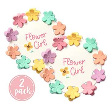 Charming Flower Girl Hair Clips - Proposal Gift & Thank You Present