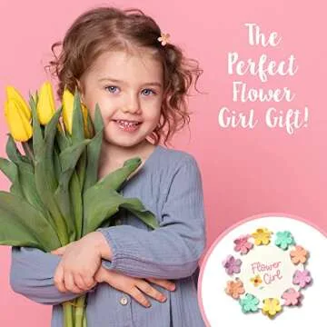 Flower Girl Gift Hair Clips | Cute Proposal & Thank You Present