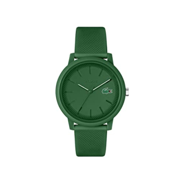 Lacoste 12.12 Men's TR90 Case Quartz Watch - Green Rubber Strap (Model: 2011170)