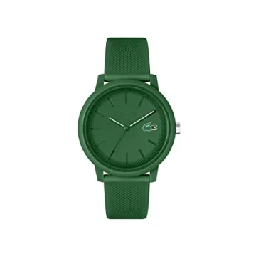 Lacoste 12.12 Men's TR90 Case Quartz Watch - Green Rubber Strap (Model: 2011170)