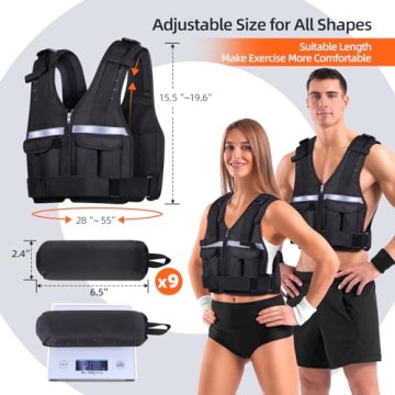 Sportneer Adjustable Weighted Vest for Ultimate Fitness