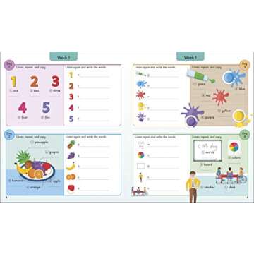 English for Everyone Junior: 5 Words a Day: Learn and Practice 1,000 English Words (DK 5-Words a Day)