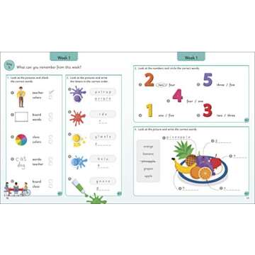 English for Everyone Junior: 5 Words a Day: Learn and Practice 1,000 English Words (DK 5-Words a Day)