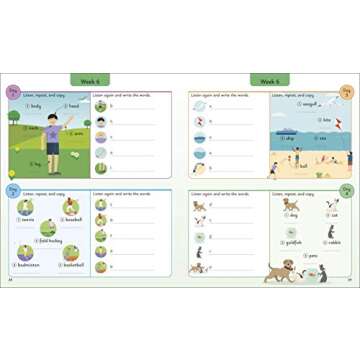 English for Everyone Junior: 5 Words a Day: Learn and Practice 1,000 English Words (DK 5-Words a Day)