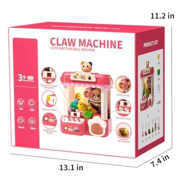 Lucky Doug Claw Machine for Kids Girls Boys with Light Music, Claw Machine Arcade Game Toys for Kids...