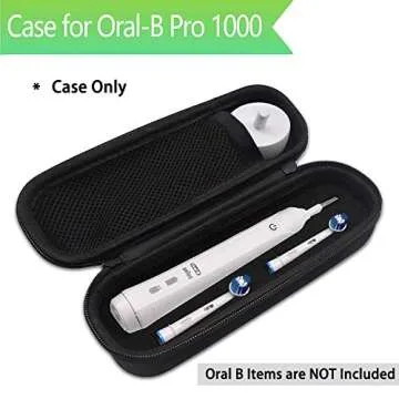 Oral B Toothbrush Hard Travel Case Carrying Bag, Fits for Oral-B Pro 1000, 2000, 3000, 3500, 1500 El...