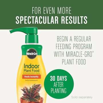 Miracle-Gro Houseplant Potting Mix: Fertilized, Perlite Soil for Indoor Gardening, Designed to Be Le...