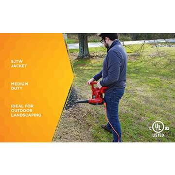 Woods 100 Ft 16 Gauge Outdoor Extension Cord for Lawn