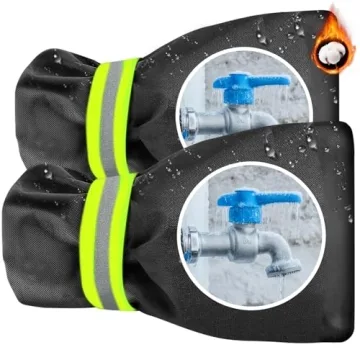 Outdoor Faucet Cover for Winter, 2 Pack Outside Garden Faucet Socks for Freeze Miser, 6.7" W x 8.3" ...
