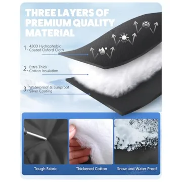 Outdoor Faucet Cover for Winter, 2 Pack Outside Garden Faucet Socks for Freeze Miser, 6.7" W x 8.3" H Pro Spigot Hose Bib Covers, Reusable Freeze Protection Pipe Insulation