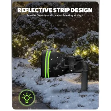 Outdoor Faucet Cover for Winter, 2 Pack Outside Garden Faucet Socks for Freeze Miser, 6.7" W x 8.3" H Pro Spigot Hose Bib Covers, Reusable Freeze Protection Pipe Insulation